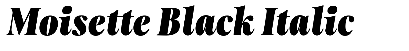 Moisette Black Italic